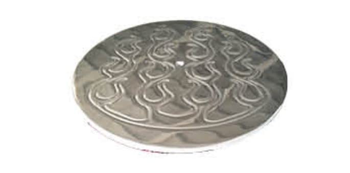 14 in. Round Flame Air Cleaner Top, Polished