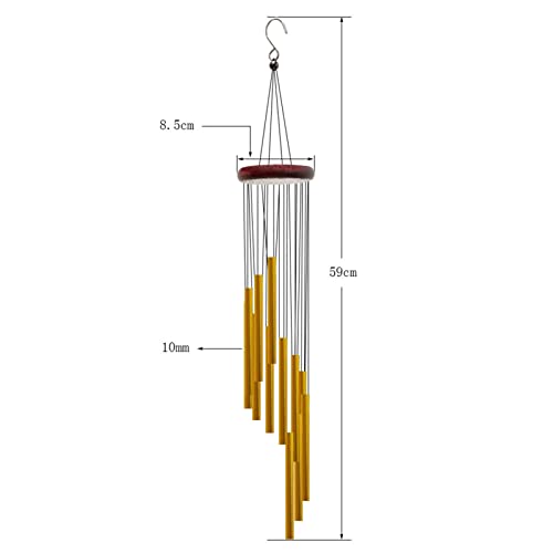 Wind Chimes for Outside with 12 Aluminum Tubes Wind Bells - Image 3