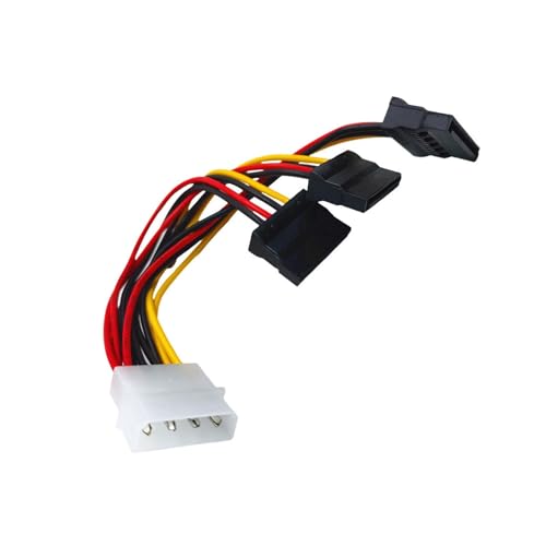 Cable divisor de alimentación 4Pin a 3 ATA SATA miniatura 3