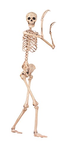 image for Crazy Bonez Original Pose-N-Stay Halloween Skeleton, 5 FT – Life-Siz