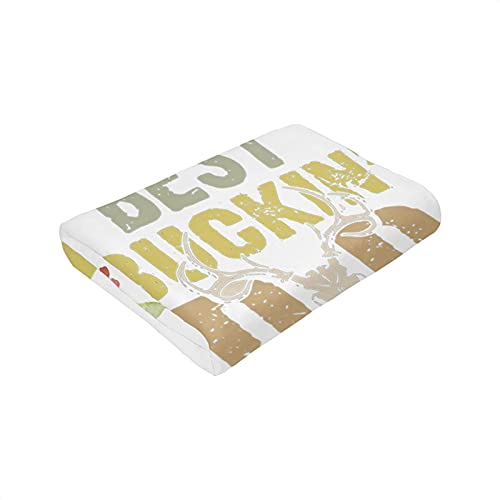 Best Buckin Dad Ever Blanket Tapestry Personal Throw Blanket, Anti-Pilling Flannel Warm Bed Blanket for Father Day Birthday Gift 50 x40 