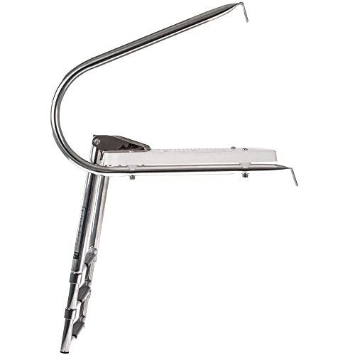 3-Step Telescoping Boat Ladder With Swim Platform & Handrails #TOP4