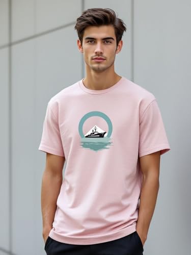Image of Nobero 100% Cotton Tshirts for Men Combo Pack of 3 | Regular Fit | Printed | Round Neck Half Sleeve