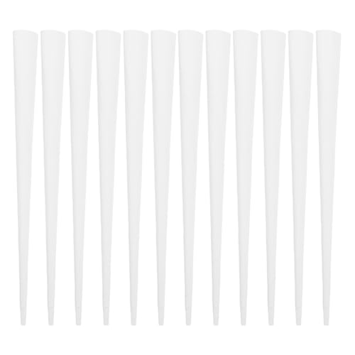 TOKIDNY 20 Piezas Palos De Madera Palitos De De Papel Varillas Manualidades Palitos De Postre Suministros Para Hacer Dulces White