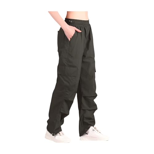 Image of Parachute Pants for Women - Water-Resistant Cargo Pants for Women | Stylish Activewear for Travel, Office, Gym, Trekking & Everyday Comfort | Korean Pants for Woman