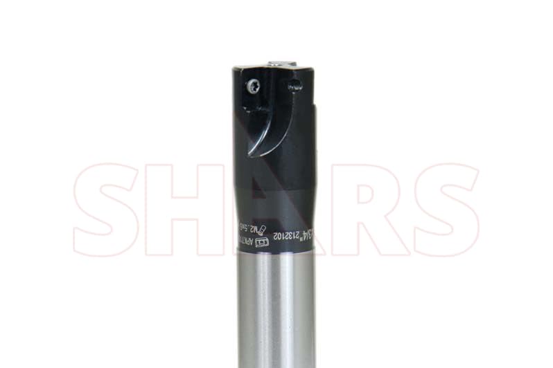 Image of Shars 7 /8 inch 90 Degree Indexable End Mill with 3 PCS of APKT 1003 Insert 3 Flutes 404-2860W+404-6960(3) P[