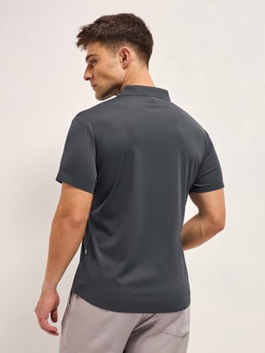 Image of THE BEAR HOUSE Men's Solid Slim Fit Water Repellent Performance Shirt