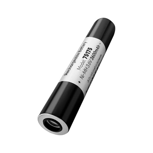 75175 Rechargeable Batteries, 3.6V 3600mAh Ni-MH Battery Compatible with Streamlight Stinger 75525 75810 75375 75300 75500 76000 76300, PolyStinger, Pelican M9, FL126 Flashlight (1 Pack)