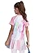 Zaldita Kids Gym Skort Outfit Trendy Tie Dye T Shirt Athletic Skirt Combo for Play School Sports Pink 11-12 Years