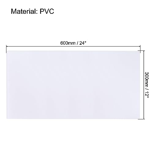 Image of uxcell PVC Foam Board Sheet,12mm x 300mm x 600mm,White, 1 /2inch x 12inch x 24inch, Double Sided,Expanded PVC Sheet