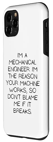 Image of iPhone 11 Pro Motivational Saying Mechanical Engineer Learning School Gag Case