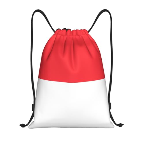 Indonesian Flag Drawstring Bags â€“ Water-Resistant Sports Gym Sackpack,Gifts,Fitness Enthusiasts