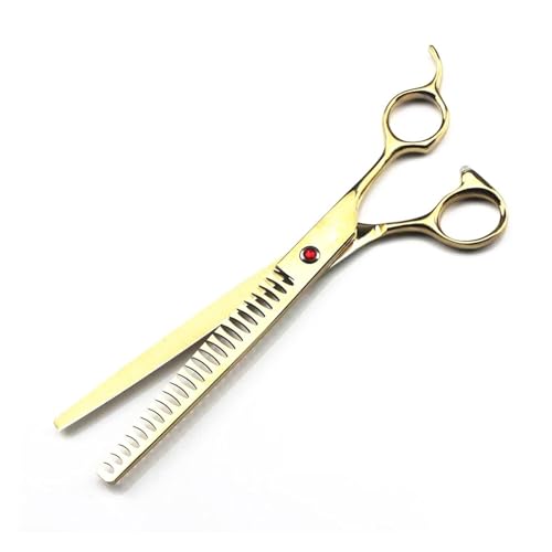 Tijeras para el corte de cabello Tijeras de preparación para mascotas, conjunto de tijeras de perros rectas y curvas, gato, conjunto de tijeras de adelgazamiento, tijeras de pelo tijeras para perros K