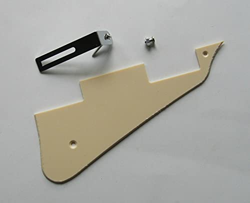 Guitar Parts for Cream 1 Ply for LP Guitar Pickguard Scratch Plate W/Chrome Bracket for Epiphone