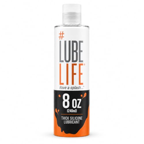 Image of LUBELIFE Ultra Slick Thick Silicone-Based Lubricant, Water Resistant, Thick Silicone Lube for Men, Women and Couples, 8 Fl Oz | Thick Long-Lasting Glide, For Men Women Couples, Great for Anal and Shower, Silky, Staying Power