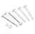 Homeside Open Louver Vinyl Shutters (1 Pair) 14-1/2in. x 55in. - 930 White