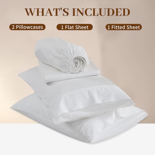 Image of Bedlifes 1000TC Egyptian Cotton Queen Sheets, 4Pcs 18-24 inch Extra Deep Pocket