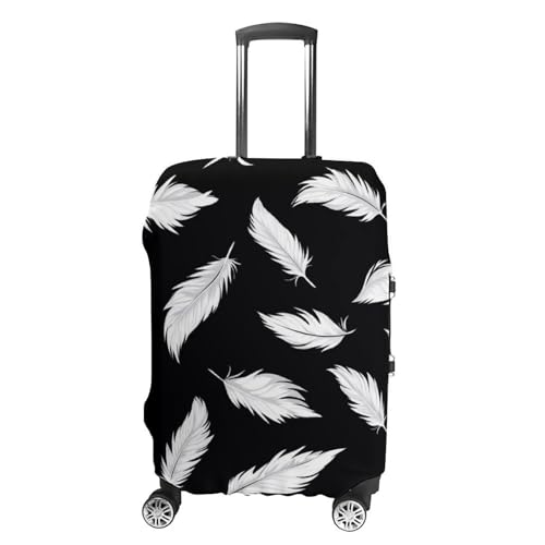 Feather Luggage Cover Suitcase Protector Travel Baggage Covers for Men Women L