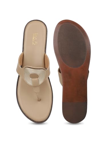 Image of Inc.5 Womens Tan Casual Solid Round Toe Sandals