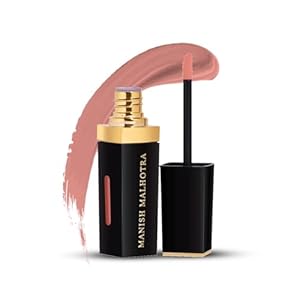 Manish Malhotra Soiree Liquid Matte Lipstick – 02 Caramel Quest (Brown Shade) | Long Lasting, Transfer-resistant With Vitamin E (7g)