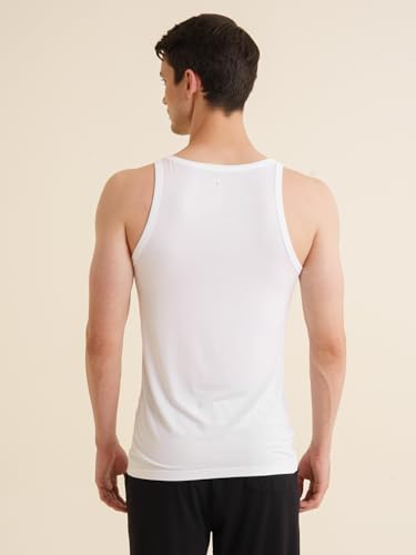 Image of DAMENSCH Neo-Skin Bamboo Blend, Round Neck, Anti-Bacterial, Thermoregulating, Shape Retaining Baniyan for Man, Soft and Sustainable Vest