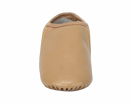 Linodes LINODES-PU008-BROWN-10.5M-LITTLE KID Pu Leather Jazz Shoe Slip On Dance Shoes thumb #1