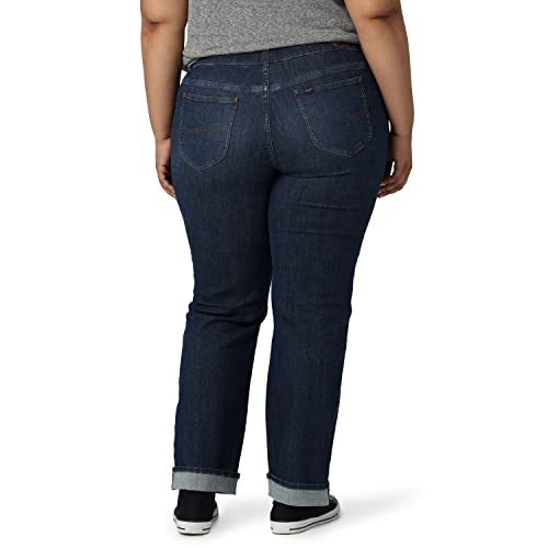 Lee Women's Plus Size Mid Rise Boyfriend Jean3