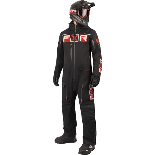 FXR Men's Maverick Lite Monosuit 2025 (Black/Red - 2X-Large)