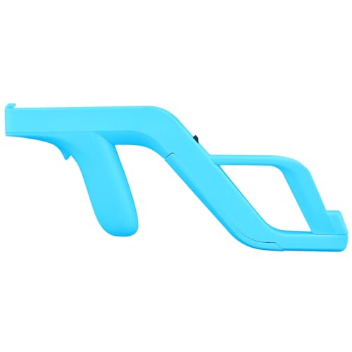 OSTENT Accesorio de Pistola de Luz para Nintendo Wii/Wii U Zapper Nunchuck Remoto Juegos de Disparos, Color Azul
