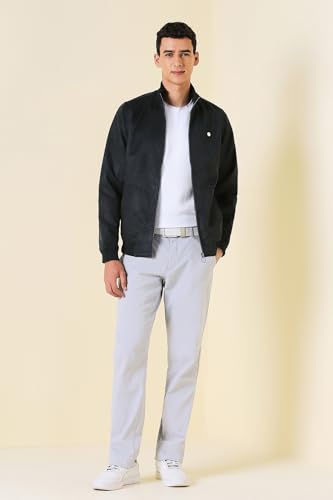 Image of Allen Solly Men's Polyester Modern Stand Up Collar Casual Jacket, Standard Length