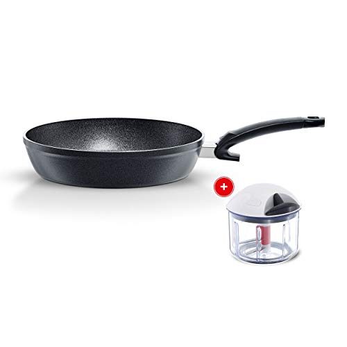 Fissler Creative Set / adamant comfort Nonstick Aluminum Fry-Pan Ø 28 cm Induction + FREE finecut multi chopper, 159-105-02-100/0