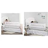 Regalo Hideaway 54-Inch Extra Long Bed Rail Guard, with Reinforced Anchor Safety System & Swing Down 54-Inch Extra Long Bed Rail Guard, with Reinforced Anchor Safety System