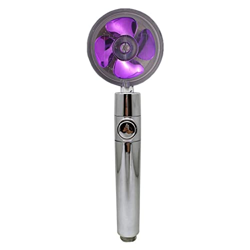 Pomme de douche à ventilateur turbo violette contre le manque de pression d'eau - 2