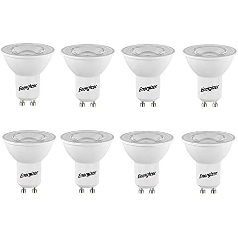 Energizer LED GU10 Cool White Bulbs, Pack of 8 Cover