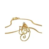 Hermoso colgante de diamante certificado de alta calidad en oro fino de 18 quilates con sello de BIS.