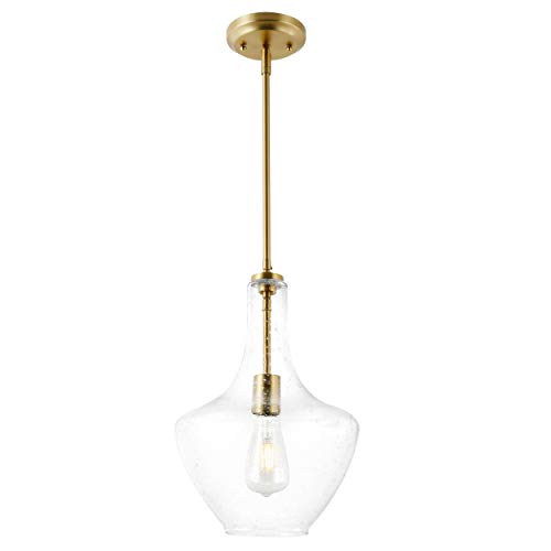 Light Society Ls-C263-Bb-Sd Sienna Pendant Lamp, Brushed Brass/Seeded #TOP2