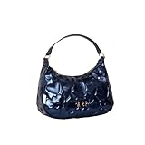 Agatha Ruiz de la Prada Bolso Gondola en color azul metalizado con iconos grabados en relieve