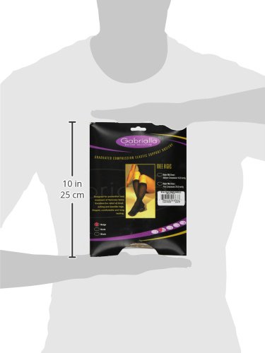 Image of GABRIALLA Microfiber Graduated Compression Open Toe Knee High Stockings (25-35 mmHg) H-304 3 Pack