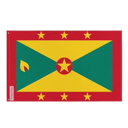 Drapeau de la Grenade en polyester pour décorer vos événements extérieurs