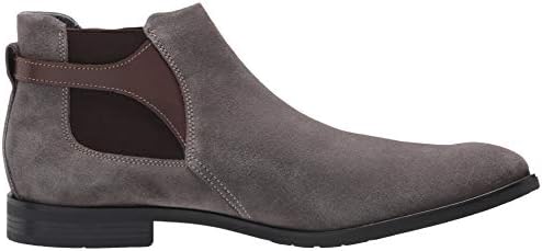 STACY ADAMS mens Roane Suede Chelsea Boot, Grey, 9 US | Image 5