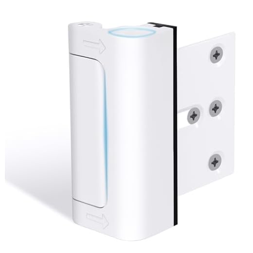 Door Reinforcement Lock Withstands 800lbs of Force - White Extra Proof Door Lock for Kids Safety with 8 Screws Prevents Unauthorized Entry, Add a Door Security Lock for Home Safety & Privacy