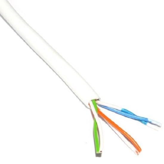Bulk Hardware TM BH01510 Câbles de téléphone CCA 3 paires 6 conducteurs, Blanc, 10 m