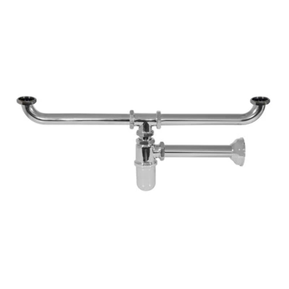 GHIDI Sifone bottiglia a due vie senza pilette, Metall, Flaschensiphon, Siphon, Doppelseitige Flasche ohne Siphon, 2077574031, 1/4 Zoll, Flach