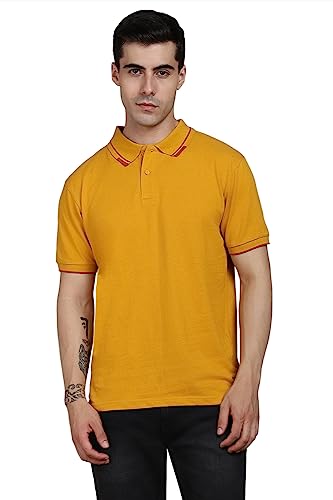 Image of Dennis Lingo Men's Regular Fit Solid Polo Cotton T-Shirt