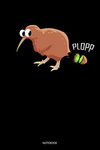 Preisvergleich Produktbild Notebook: Liniertes Notizbuch A5 - Kiwivogel Notizheft I Kiwi Vogel New Zealand Neuseeland Geschenk