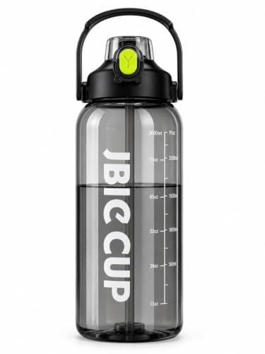 Image of Ryaco Delzon 2.6L Water Bottle BPA-Free Leakproof with Silicone Pipe, Large Reusable Hydration Bottle for Gym, Sports, Office, Travel, Fitness & Camping