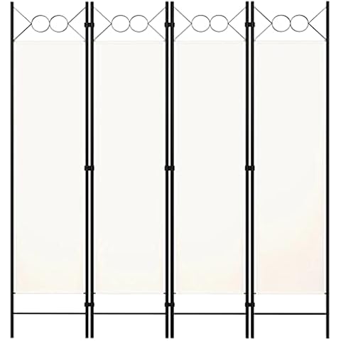 Biombo Divisor de 4 Paneles de Pie Plegable Cover