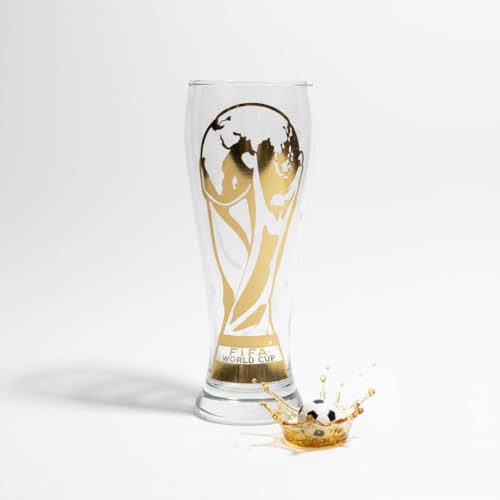 Official FIFA World Cup 2026 Edition -11oz Trophy Beer Glass - A Historic Once-in-a-Lifetime Collectors Item - Durable & Elegant its Perfect for Everyday Enjoyment of Your Favorite Beers
