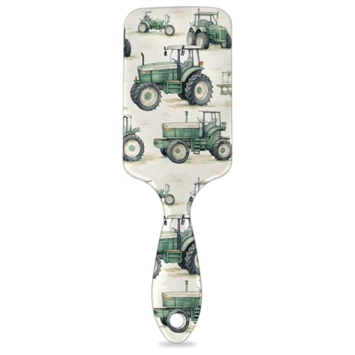 Hair Brush for Kids Boys Toddler - Tractor Truck Wet Dry Detangling Hair Brush Soft Bristle Hair Brushes Paddle Hairbrush for All Hair Types
