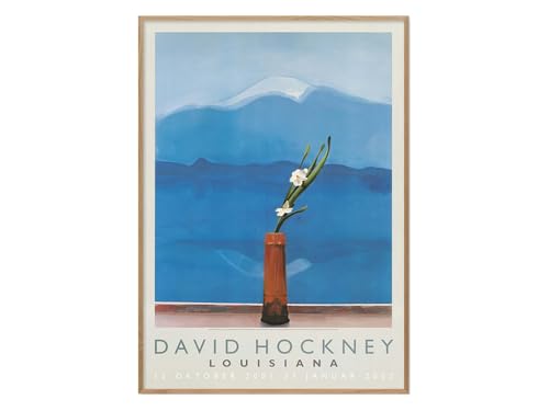 �f���}�[�N ���C�W�A�i�ߑ���p�� �|�X�^�[ David Hockney - Mt. Fuji and flowers�i1972�jA1 59.4×84.1cm